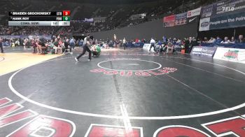 4A Boys 113 lbs Cons. Semi - Hank Roy, Pendleton Boys vs Braiden Grochowsky, Estacada Boys