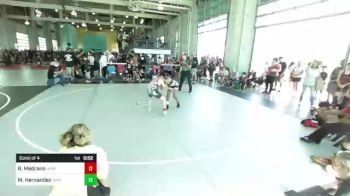 98 lbs Consi Of 4 - Roberto Medrano, Hyperbolic WC vs Mia Hernandez, Threshold WC