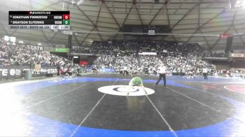 Boys 4A 126 lbs Champ. Round 2 - Drayson Elfering, Richland vs Jonathan Finnestad, Kentwood