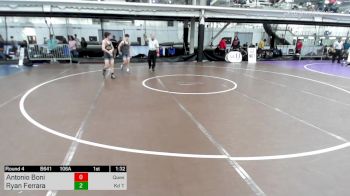 106A lbs Quarterfinal - Antonio Boni, Quest/central Valley High School vs Ryan Ferrara, Kd Training Center