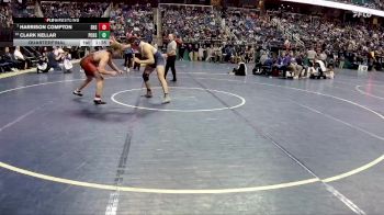 2A 190 lbs Quarterfinal - Harrison Compton, Seaforth High School vs Clark Kellar, Pasquotank County High School