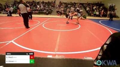 98 lbs Rr Rnd 1 - Gipsee Reed, Brushy Wrestling Club vs Abbie Glover, Sallisaw Takedown Club