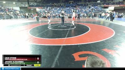 126 lbs Cons. Round 2 - Jayden Alegarbes, Rainier Junior Wrestling Club vs Jack Stone, Wrestling Rhinos Wrestling Club