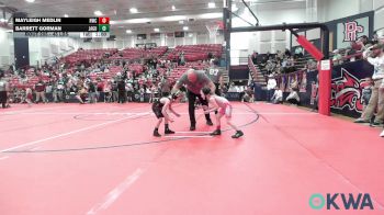 45 lbs Round Of 16 - Mayleigh Medlin, Hutch Wrestling Club vs Barrett Gorman, Jaguar Wrestling Club