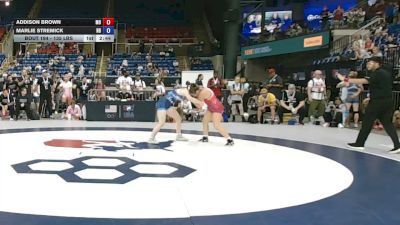 135 lbs Champ. Rd Of 128 - Addison Brown, Missouri vs Marlie Stremick, North Dakota