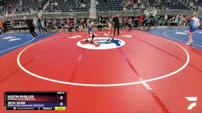 92 lbs Semifinal - Austin Mueller, Natrona Colts Wrestling vs Seth Shaw, Green River Grapplers Wrestling