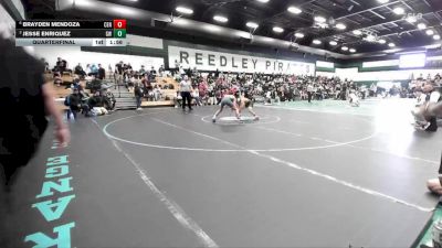 126 lbs Quarterfinal - Jesse Enriquez, Golden West vs Brayden Mendoza, Central