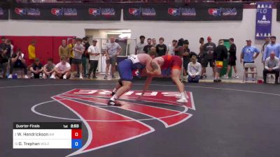 125 kg Quarterfinal - Wyatt Hendrickson, Air Force Regional Training Center vs Owen Trephan, Wolfpack Wrestling Club