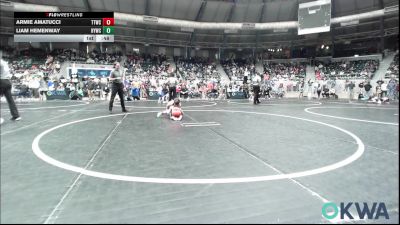 60 lbs Round Of 32 - Armie Amatucci, Team Tulsa Wrestling Club vs Liam Hemenway, Hilldale Youth Wrestling Club