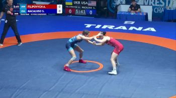 57 kg Final 3-5 - Alina Filipovych, Ukraine vs Sofia Kaur Macaluso, United States