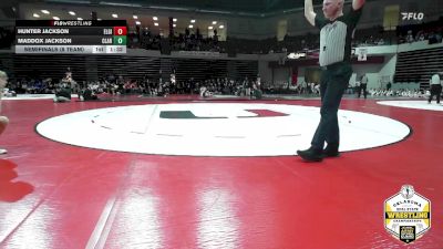 126 lbs Semifinals (8 Team) - Maddox Jackson, CLAREMORE vs Hunter Jackson, ELGIN