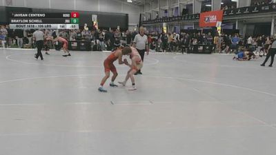 106 lbs Cons. Sub-semis - Javean Centeno, No Nonsense vs Braylon Schell, Jackrabbit Wrestling Academy