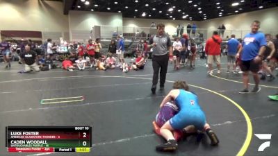 107 lbs Finals (8 Team) - Luke Foster, American Gladiators-Thunder vs Caden Woodall, Untouchables Purple