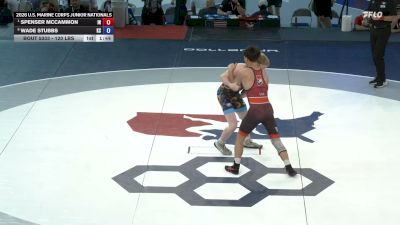 120 lbs Semis - Spenser McCammon, Indiana vs Wade Stubbs, Kansas