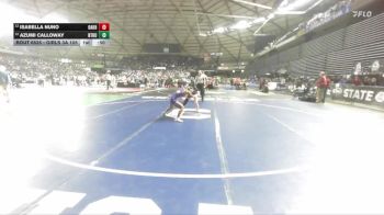 Girls 3A 105 lbs Cons. Round 3 - Isabella Nuno, Oak Harbor (Girls) vs Azumi Calloway, North Thurston (Girls)