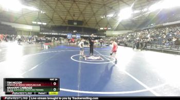 77 lbs 3rd Place Match - Graham Cabbage, Inland Northwest Wrestling Training Center vs Tim McCoy, Hoquiam Jr. Grizzly Wrestling Club
