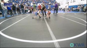 46 lbs Consi Of 16 #1 - Stetson Peterson, Cushing Tigers vs Elijah Stimac, Bridge Creek Youth Wrestling