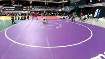 5A 107 lbs 5th Place Match - Ava Aragon, McAllen vs Amaris Rivera, Leander