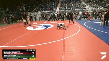49 lbs Cons. Round 4 - Logan Snarr, Torrington Wrestling Club vs Karson Shassetz, Top Of The Rock Wrestling Club
