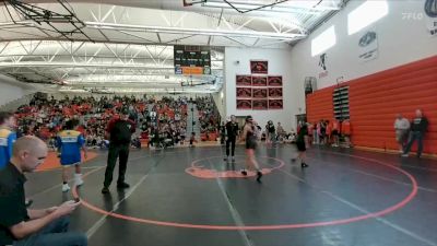 102-108 lbs Cons. Round 1 - Iyanna Brown, Riverton Middle School vs Marcella Flannery, Worland Middle School