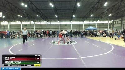 190 lbs Cons. Round 2 - Edward Ferrill, Meridian Middle School vs Jake Lott, Weiser