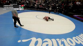 4A 165 lbs Quarterfinal - Keegan Miller, Hurricane vs Skyler Oveson, Cedar City