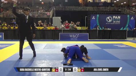 Ava Jewel Smith vs Kara Raeshelle Mestre-Quintero 2025 Pan Kids Jiu-Jitsu IBJJF Championship