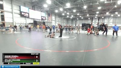 77 lbs Semifinal - Jimmie Fewell, Cowboy Mat Club vs Dylan Coulson, Buzzsaw WC