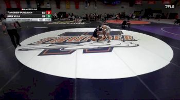 125 lbs Champ. Round 2 - Andrew Punzalan, Wabash vs Juan Villa, Elmhurst University