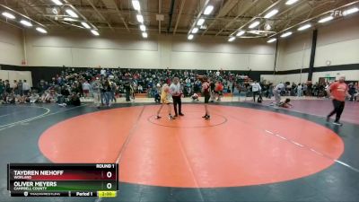 106A Round 1 - Taydren Niehoff, Worland vs Oliver Meyers, Campbell County