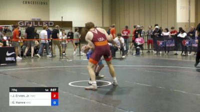 72 kg Cons 8 #2 - Jack Ervien, Jr., Viking Wrestling Club (IA) vs Gunnar Hamre, Northern Michigan University