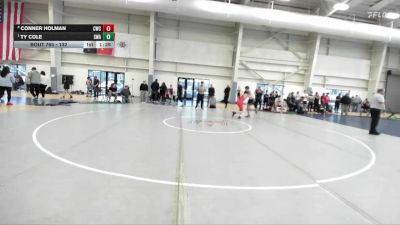 132 lbs Cons. Round 3 - Conner Holman, Champions Wrestling Club vs Ty Cole, Sanderson Wrestling Academy