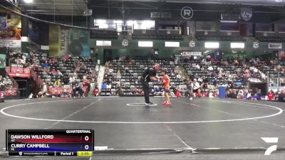 56 lbs Quarterfinal - Dawson Willford, AZ vs Curry Campbell, MI