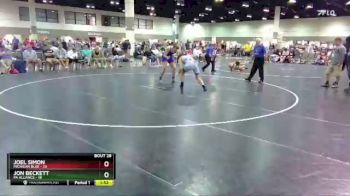 195 lbs Round 4 (16 Team) - Jon Beckett, PA Alliance vs Joel Simon, Michigan Blue