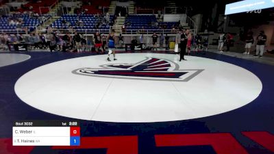 150 lbs Rnd Of 16 - Carson Weber, IL vs Tre Haines, WA