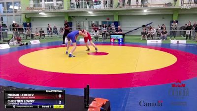 65kg Quarterfinal - Mikhail Lebedev, Island Wrestling Academy vs Christien Lowry, Lethbridge Amateur WA