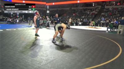285 lbs Round Of 32 - Colin Chan, El Dorado (SS) vs Adam Stanley, Bakersfield (CS)
