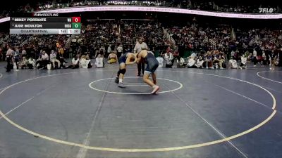 4A 175 lbs Quarterfinal - Jude Moulton, Hoggard vs Mikey Portante, Watauga High School