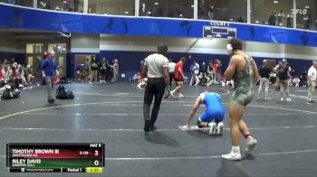 174 lbs Cons. Round 3 - Riley Davis, Shorter (Ga.) vs Timothy Brown Iii, Unattached-HS