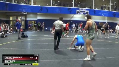 174 lbs Cons. Round 3 - Riley Davis, Shorter (Ga.) vs Timothy Brown Iii, Unattached-HS