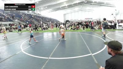 49 lbs Semifinal - Loki Camarena, So Cal Hammers vs Cutler Hone, Iron County Wr Ac