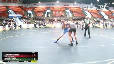 155 lbs Cons. Round 8 - James Kosza, Wellington Wrestling Club vs Aiden Marrello, Team Torrtorice