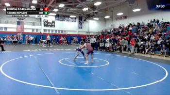 157 lbs Finals (2 Team) - Brandon Flores-Salazar, Alvernia University vs Hayden Rofkahr, University Of The Ozarks