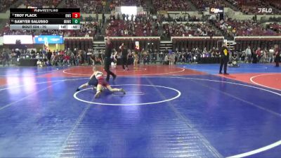 70 lbs Champ. Round 1 - Sawyer Salusso, Butte Wrestling Club vs Troy Flack, Bozeman Wrestling Club
