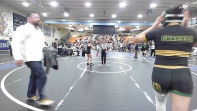 125 lbs 7th Place Match - Kayla Chagala, Poly/Long Beach vs Valentina Anhielo, Newport Harbor