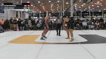 287 lbs Quarterfinal - Blake Gutshall, Team Nauman Silver Fox - HSC vs Kevin Oswalt, Mat Assassins Black - HSC