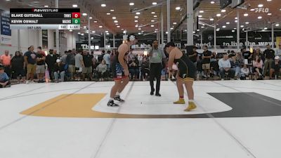 287 lbs Quarterfinal - Blake Gutshall, Team Nauman Silver Fox - HSC vs Kevin Oswalt, Mat Assassins Black - HSC