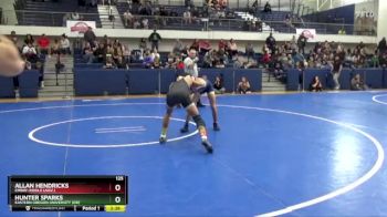 125 lbs Semifinal - Hunter Sparks, Eastern Oregon University (OR) vs Allan Hendricks, Embry-Riddle (Ariz.)