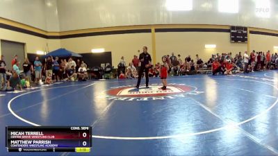 45 lbs Cons. Semi - Micah Terrell, Center Grove Wrestling Club vs Matthew Parrish, Contenders Wrestling Academy