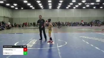 85 lbs Consi Of 8 #1 - Payton Stoneking, Terminator Wrestling Academy vs Eli Berry, Scrap Yard Training